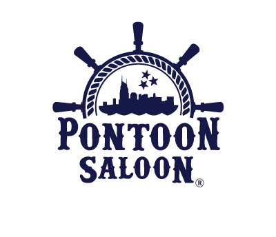 Logo icon for Nashville Pontoon Saloon, the premier party barge on the Cumberland River offering cruises with up to 90 guests and panoramic views of Nashville's skyline.