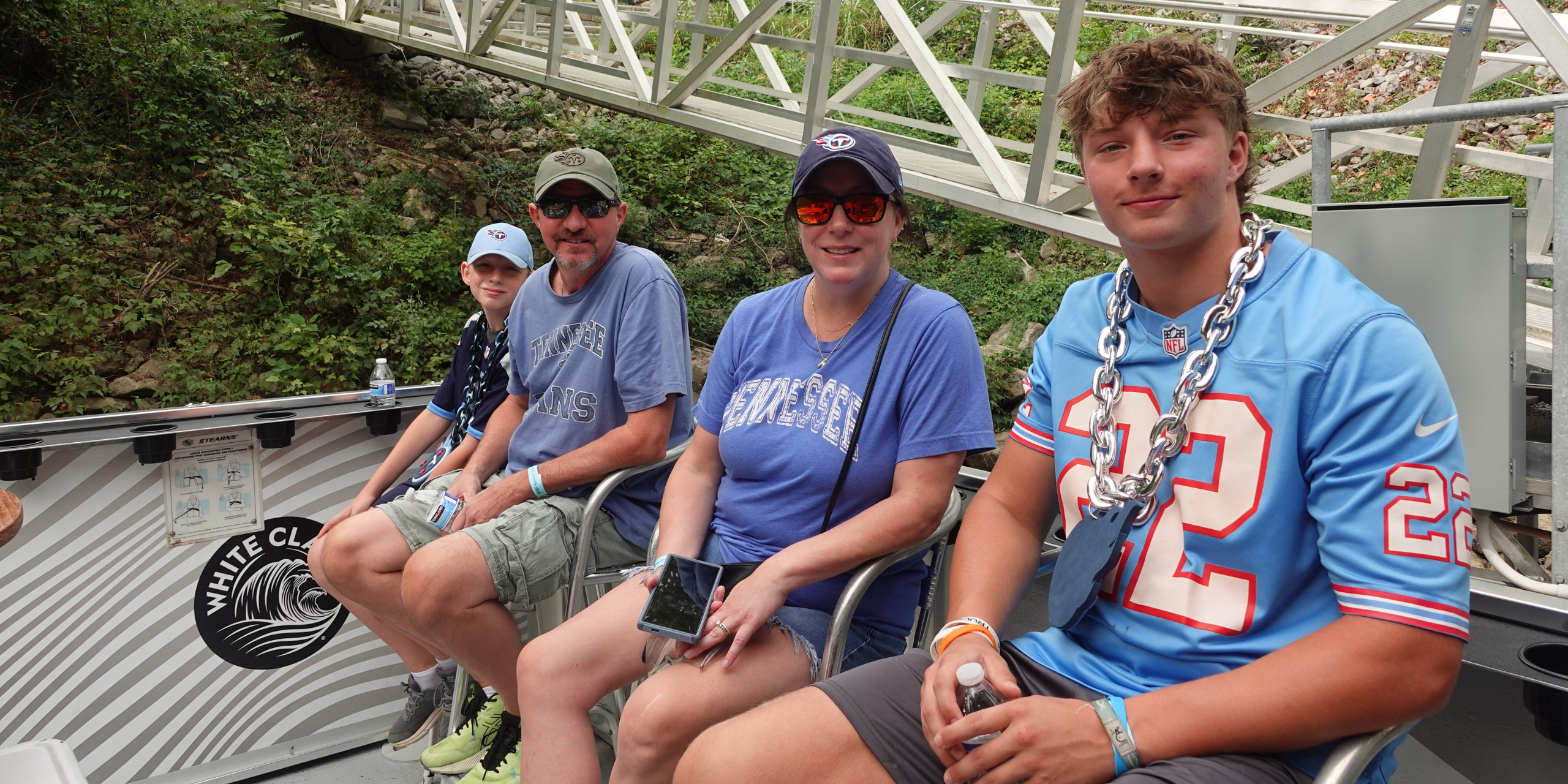 Titans Fans Aboard Game Day Water Taxi